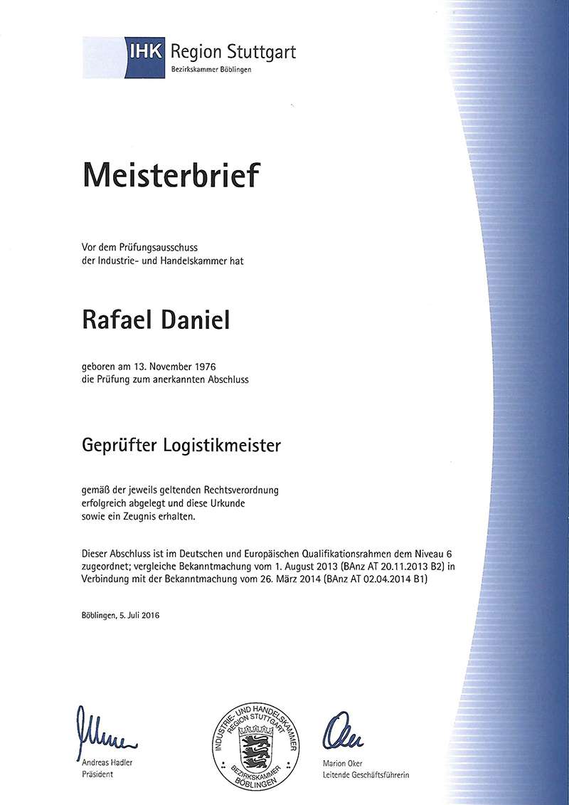 Meisterbrief 800x Meisterbrief Urkunde